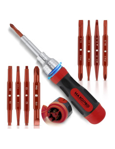 Juego de destornilladores de trinquete MaxoPro 19 en 1