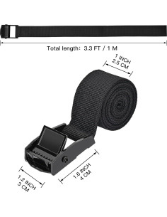 Correas de Amarre Kshineni 6 Pcs 1m x 2.5cm Ajustables 2