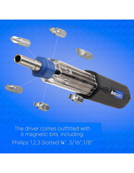 Destornillador 6 en 1 Cargador Automático Ergonómico