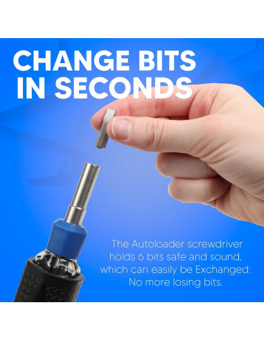 Destornillador 6 en 1 Cargador Automático Ergonómico
