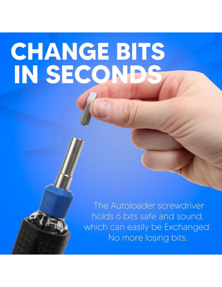 Destornillador 6 en 1 Cargador Automático Ergonómico