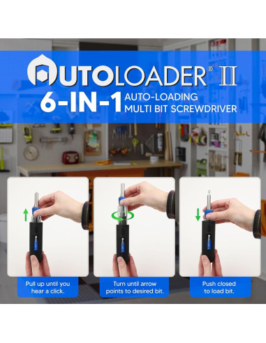 Destornillador 6 en 1 Cargador Automático Ergonómico