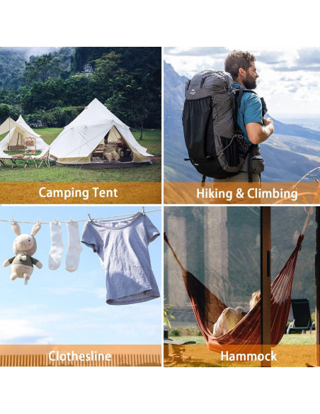 Cuerda Bungee SDTC Tech 60 cm con Ganchos Carabiner - 4 Unidades