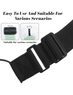 Correas Elásticas para Equipaje Bruislard 50-64cm Ajustables 2