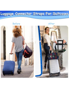 Correa de Equipaje Ajustable Consss 2-en-1 Nylon 119cm 2