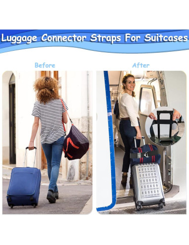 Correa de Equipaje Ajustable Consss 2-en-1 Nylon 119cm