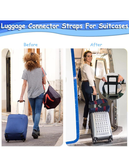 Correa de Equipaje Ajustable Consss 2-en-1 Nylon 119cm