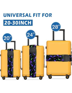 Correa de Equipaje Ajustable Luggitime Murciélagos Estrellas 2