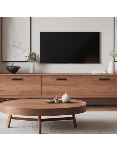 Mangos de Cuero Mabor para Cajones y Equipaje - 2 Pcs Negro