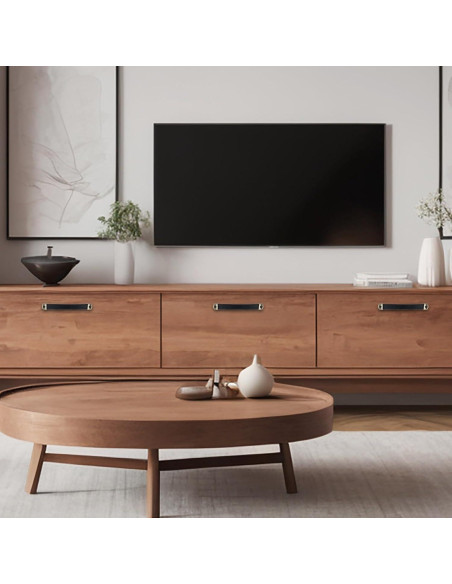 Mangos de Cuero Mabor para Cajones y Equipaje - 2 Pcs Negro