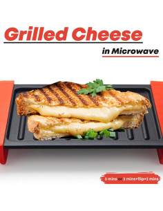 Sandwichera de Microondas Maconee Naranja 900W Antiadherente 2