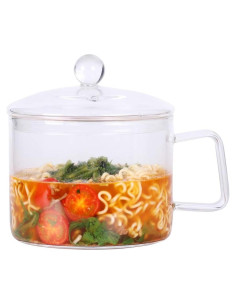 Tazón de vidrio borosilicato LEAVES AND TREES 1.4L con tapa