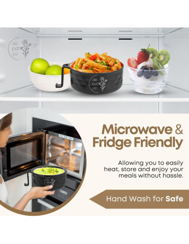 Tazón de Ramen Microondas DEPATYA con Colador y Accesorios