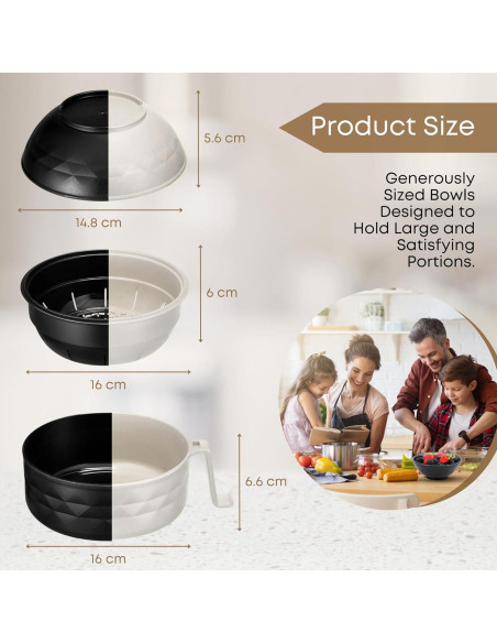 Tazón de Ramen Microondas DEPATYA con Colador y Accesorios