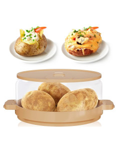 Cocinador de Papas al Horno MUXIUNT Microondas 23,4x19,6cm