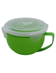 Tazón para sopa microondas Dependable 940 mL con tapa