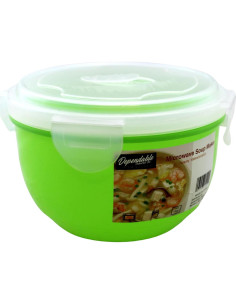 Tazón para sopa microondas Dependable 940 mL con tapa 2