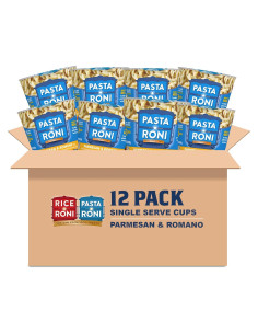 Pasta Roni Tazas Queso Parmesano y Romano 12 Unidades