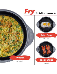 Sartén Crisper para Microondas MACONEE WBG-01RD 28.5 cm 2