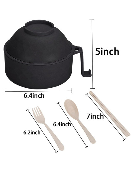 Set de Tazones de Ramen CD HOME 30oz Libre de BPA