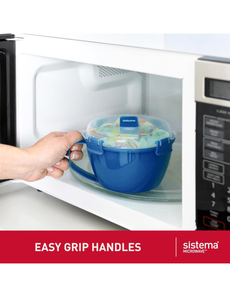 Set de 3 Contenedores Microondas Sistema - Avena, Sopa, Fideos Set de 3 Contenedores Microondas Sistema - Avena, Sopa, Fideos