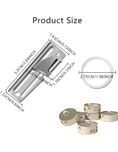 12 Piezas Abrelatas Militar P-51 Abvsdu Acero Inoxidable 2