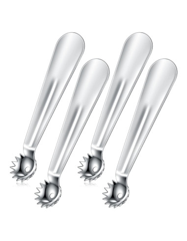 Baderke 4 Pcs Descorazonadores de Fresa y Tomate Acero Inoxidable