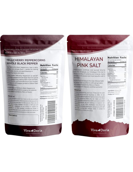 Combo Sal Rosa del Himalaya 0,91 kg + Pimienta Negra 340 g