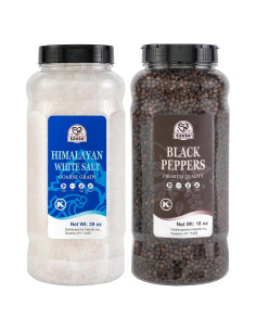 Sal Marina del Himalaya 39oz + Pimienta Negra 18oz 52USA