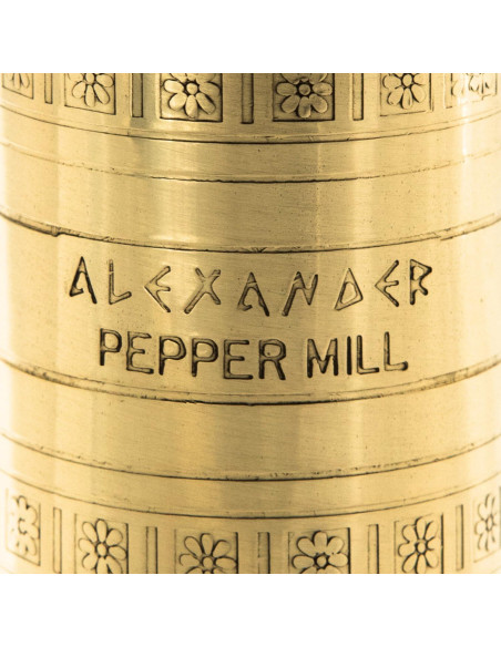 Molino de Pimienta Manual Alexander Home Latón 20 cm Molino de Pimienta Manual Alexander Home Latón 20 cm