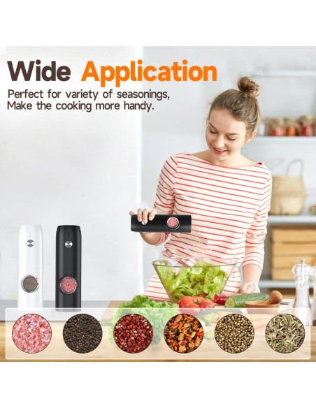 Juego de Molinillos Eléctricos DABIGE Recargables USB 2 Piezas Juego de Molinillos Eléctricos DABIGE Recargables USB 2 Piezas