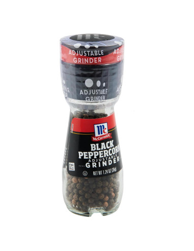 Molino de Pimienta Negra McCormick 35 g - Botella Desechable