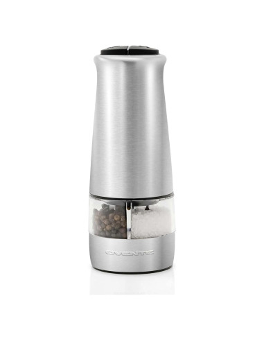 Molinillo Eléctrico de Sal y Pimienta OVENTE 2 en 1 Acero Inoxidable