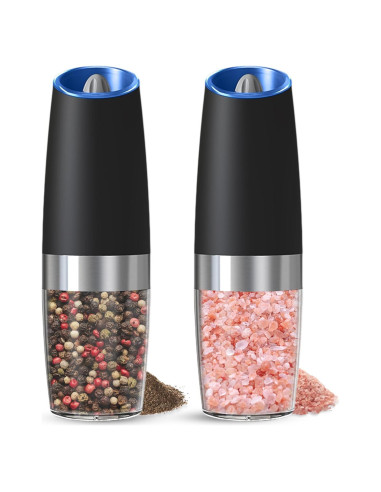 Juego de Molinillos Eléctricos de Sal y Pimienta UNNEES