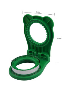 Cortador de Sándwich YOLCAR Verde Redondo Acero Inoxidable 2