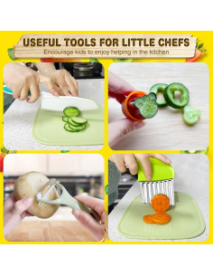 Juego de cuchillos para niños TAORISH 9 piezas seguro 2