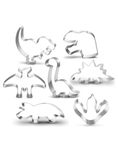 Juego de Cortadores de Galletas Dinosaurios LUBTOSMN 7 Piezas