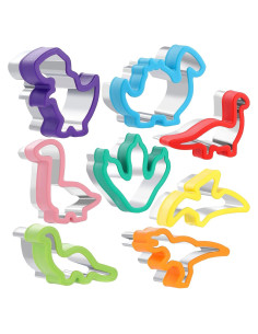 Juego de 8 Cortadores de Galletas Dinosaurio MUYIYAMEI