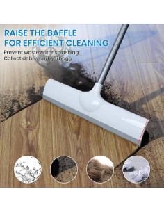 Escoba de goma Ajimy 50" (127 cm) para limpieza hogar 2