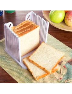 Cortador de Pan Ajustable ORIONE Blanco con Bandeja Recolectora 2