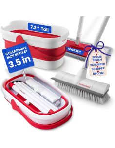 Juego de trapeador y cubo plegable Bettaclean 6 unidades 2