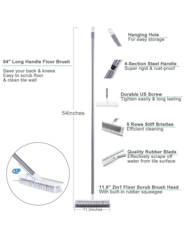 Cepillo de Fregado 2 en 1 SUPERWASH PLUS 137 cm