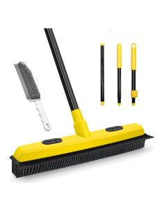 Escoba de goma Dolanx-A06 con rasqueta 134 cm para mascotas