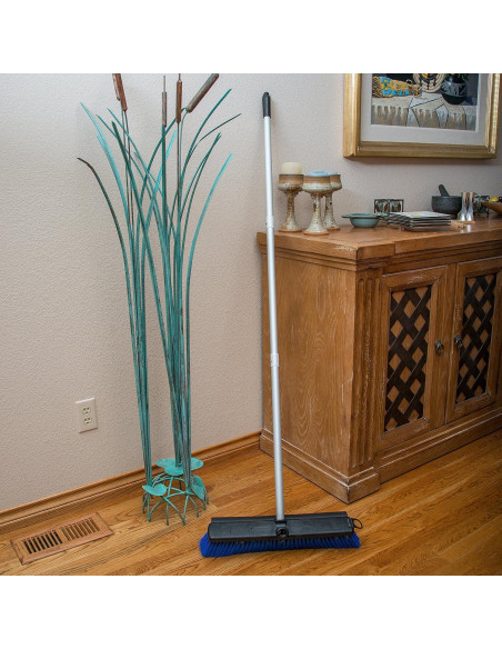 Escoba de Piso SPARTA 18" con Mango de Aluminio Azul