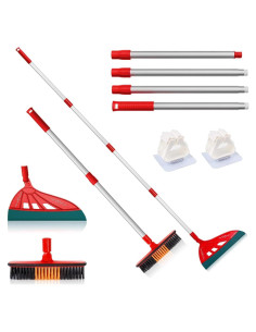 Escoba de Silicona BURFERLY Magic Air Rojo para Suelos