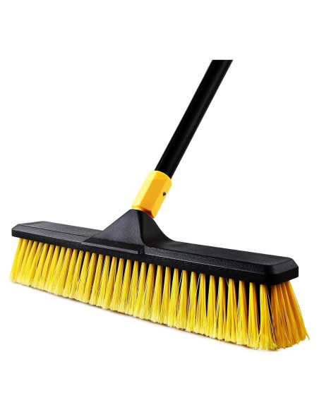 Escoba de Empuje Yocada 45.72 cm Cerdas Rígidas Ajustable