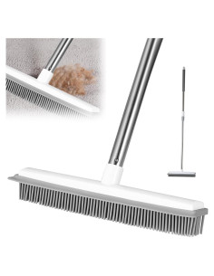 Escoba de Goma ILSSLI para Pelo de Mascotas 1.35m Ajustable