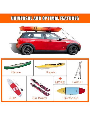 Portaequipajes suave MeeFar universal para kayak y surf