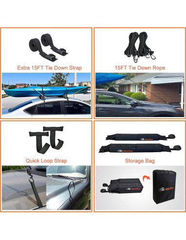 Portaequipajes suave MeeFar universal para kayak y surf