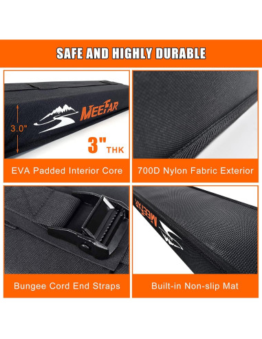 Portaequipajes suave MeeFar universal para kayak y surf